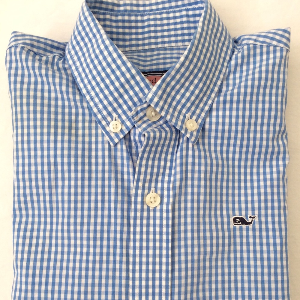 Vineyard Vines Boys SMALL, button down dress shirt